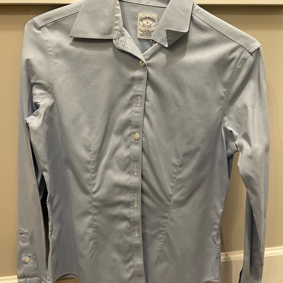 Brooks and brothers blue longs sleeve button shirt - Picture 2 of 4